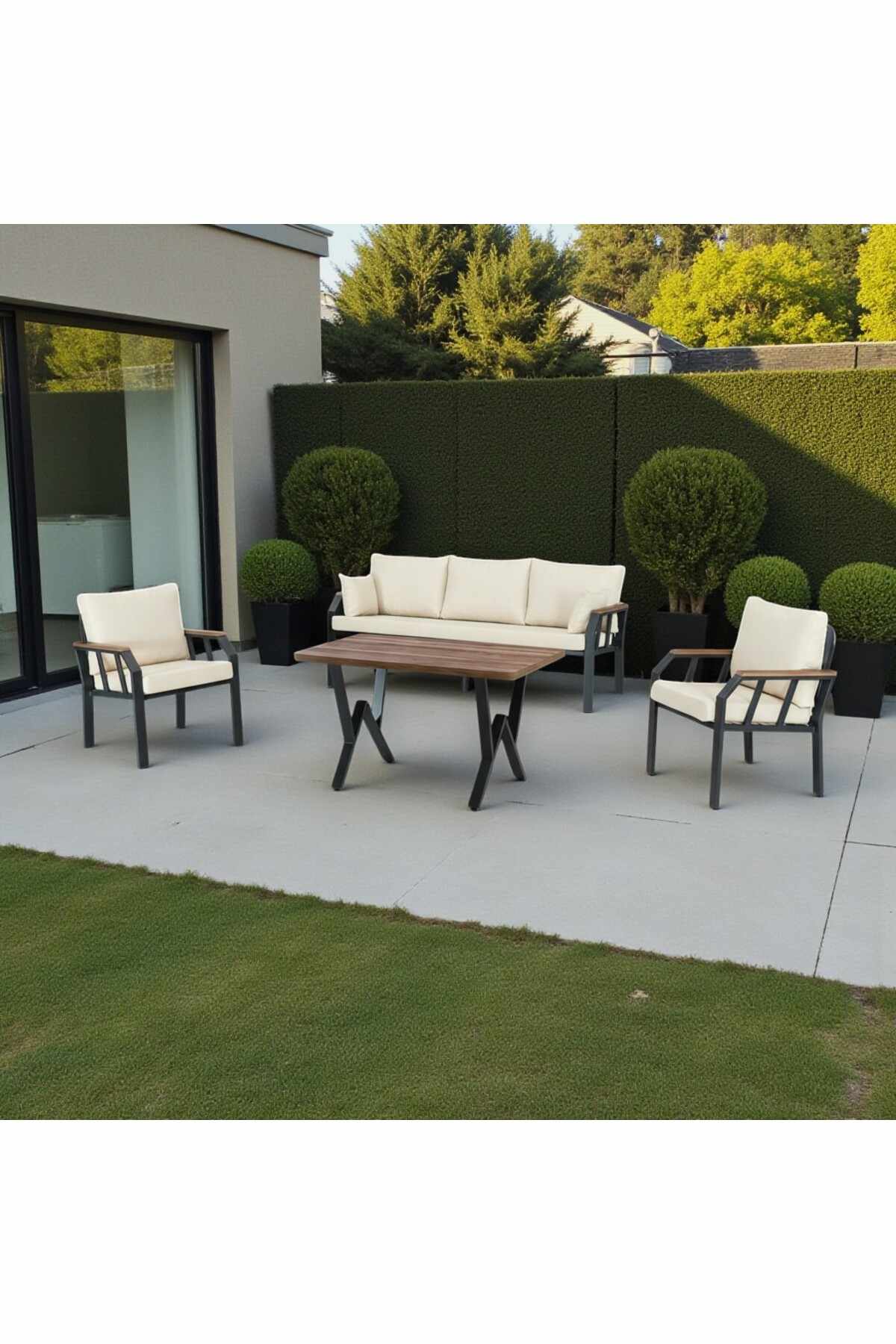 Garden Lounge Set Atelier Del Sofa Nergiz 3+1+1 Beige
