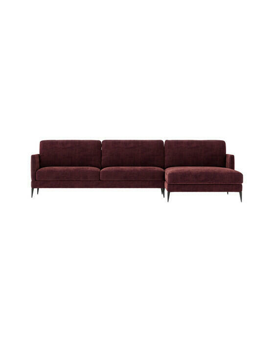 Andorra loungesohva gabby burgundy