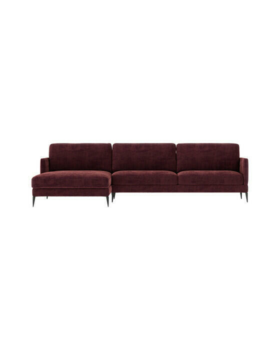 Andorra loungesohva gabby burgundy