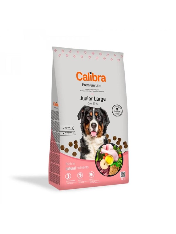 Calibra Premium Line Junior Large Kana - kuiva koiranruoka - 12kg