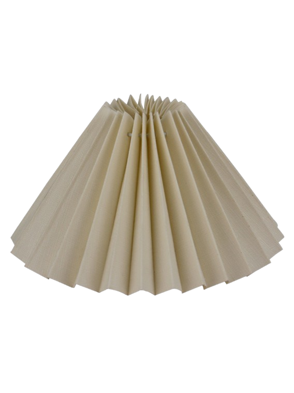 Alpe Design Pliseerattu lampunvarjostin kermaa pellava 15 cm